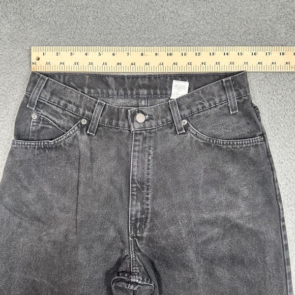 Vintage Levis 560 Jeans Mens 34x30 Black Denim Loose Fit Tapered Made USA 90s - Picture 11 of 14